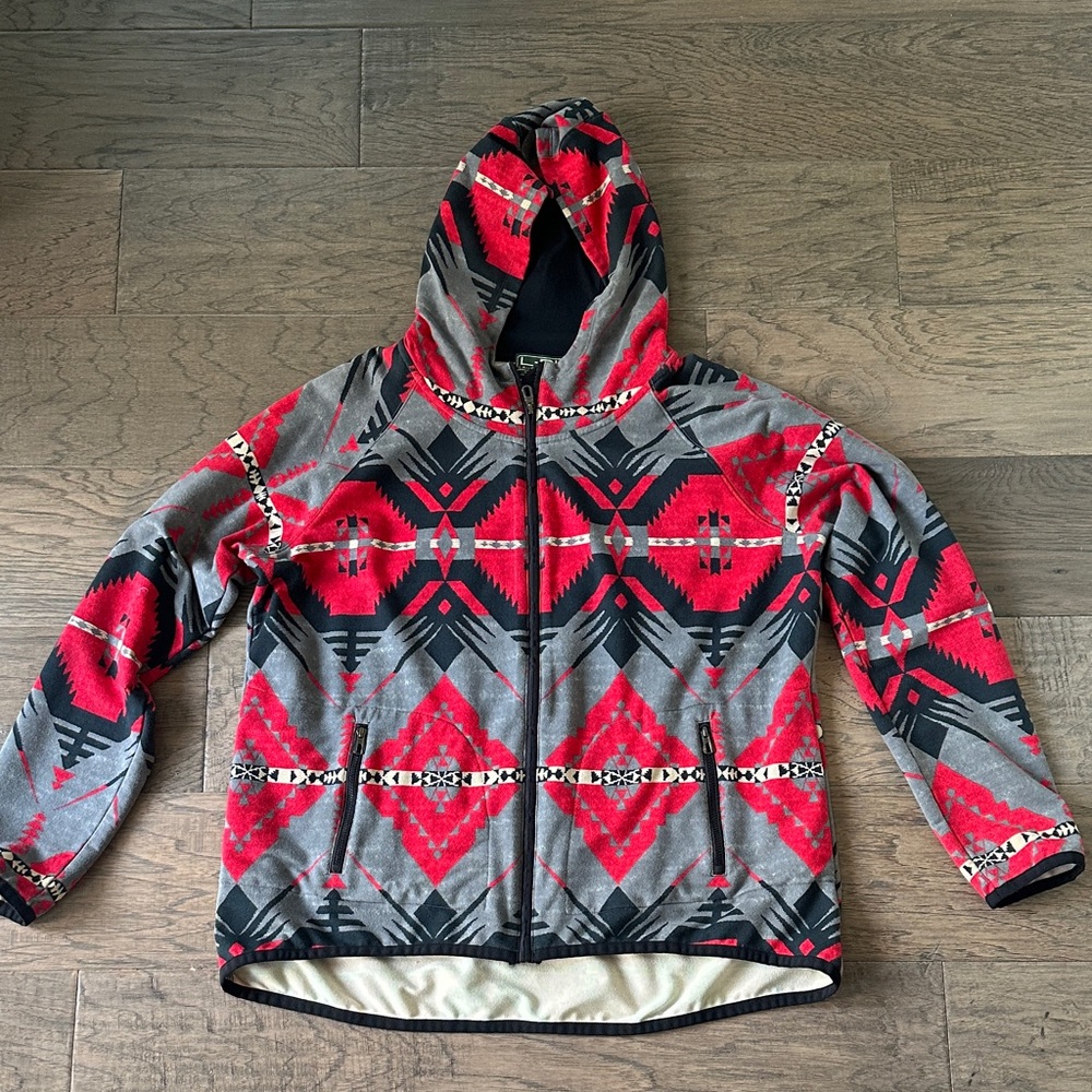 Lauren Ralph Lauren Women's western Aztec zip up hoodie